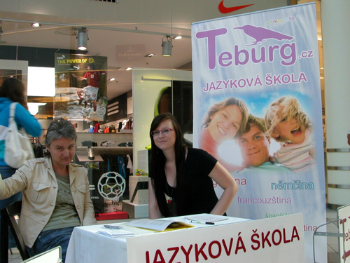 Nabídka jazykových kurzů v shopping parku, jazyková škola Teburg